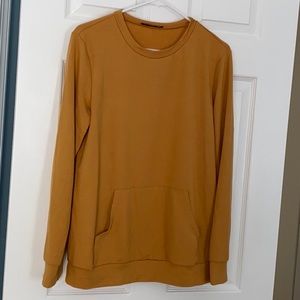 Mustard Yellow Sweatshirt Top